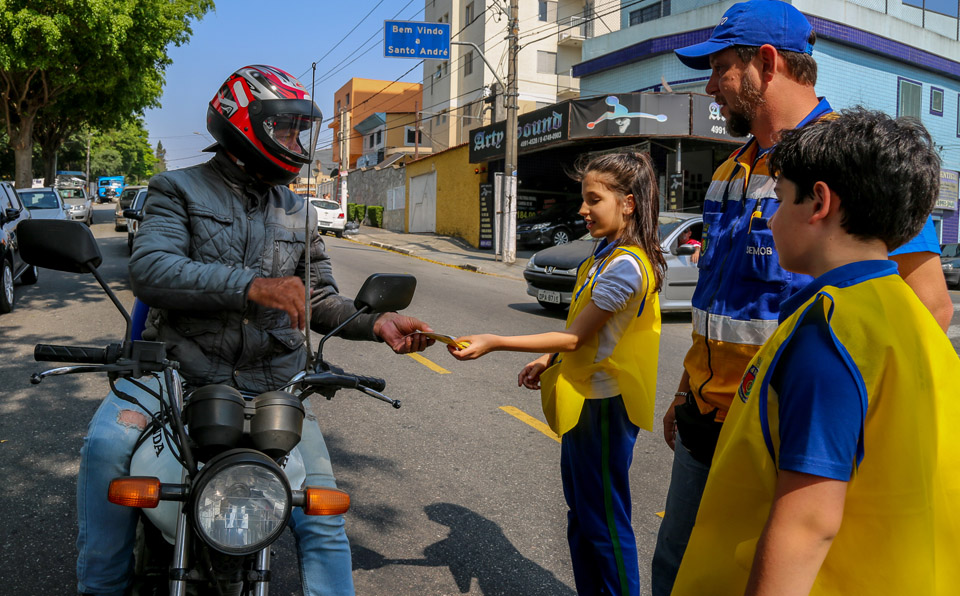 Na Semana Nacional do Trânsito, São Caetano do Sul promove blitz educativa 1 blitz educativa