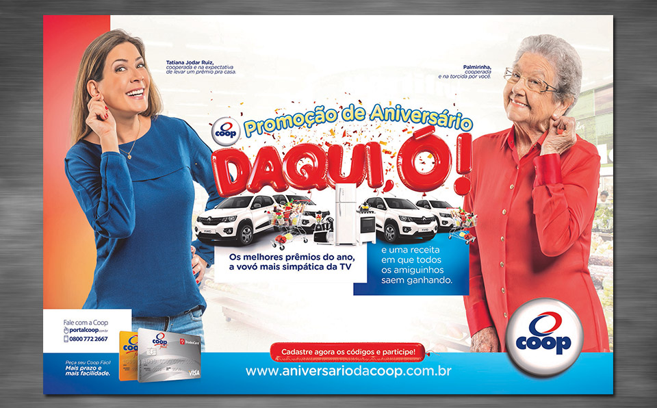Campanha de aniversário da Coop sorteia carro e doa barras de ouro para instituições beneficentes 1 coop 63 anos