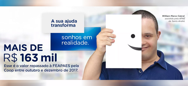 Federação das APAES recebe cerca de R$ 167 mil da Coop 1 Federação das APAES recebe cerca de R 167 mil da Coop