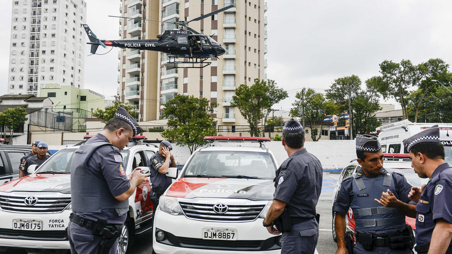 Forças policiais integradas deflagram operação “São Bernardo Mais Segura” 2 hELICOPTERO POLÍCIA cIVIL