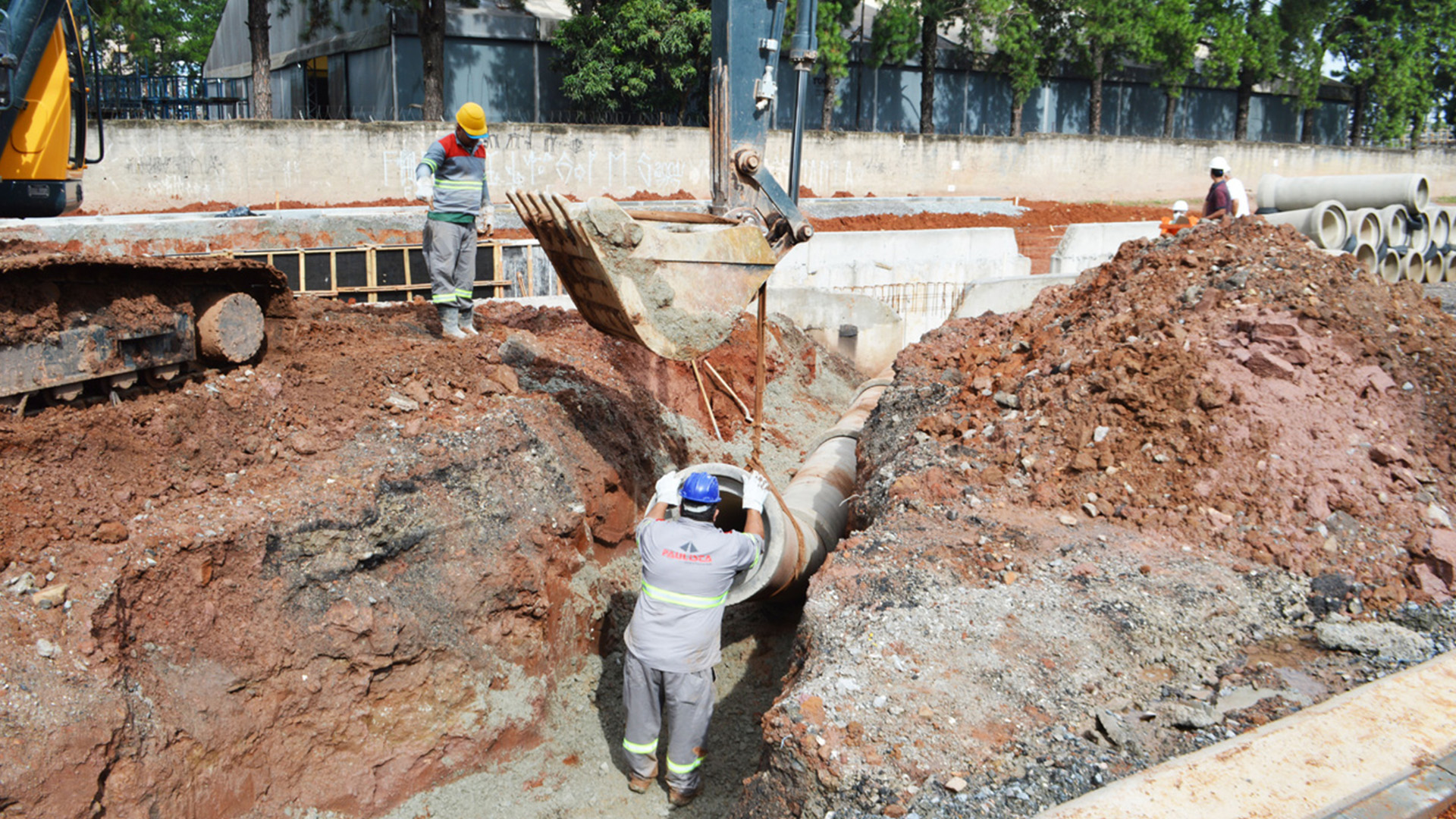 Serviços de drenagem marcam nova fase das obras do Complexo Viário Cassaquera 2 Servicos de drenagem marcam nova fase das obras do Complexo Viario Cassaquera