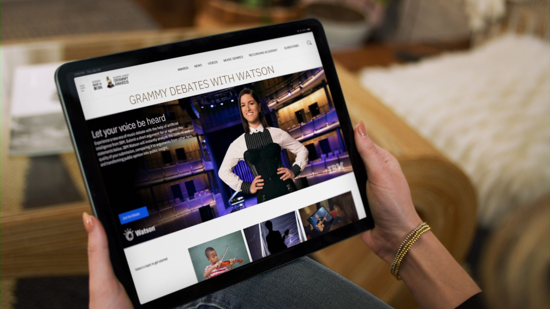 IBM e Recording Academy® estreiam uma nova experiência para os fãs com Watson e IBM Cloud no 63º GRAMMY Awards® 1 IBM e Recording Academy3