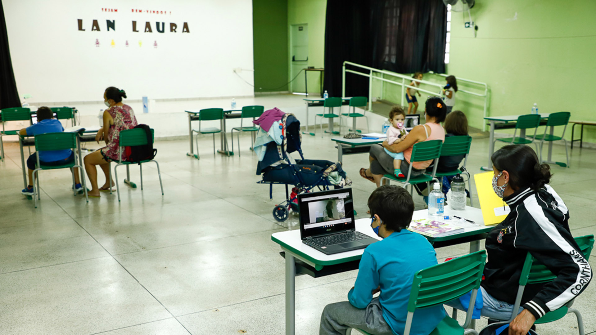 Escola Municipal de São Caetano oferece espaço com internet para crianças assistirem aulas online 1 Escola Municipal de Sao Caetano oferece espaco com internet para criancas assistirem aulas online