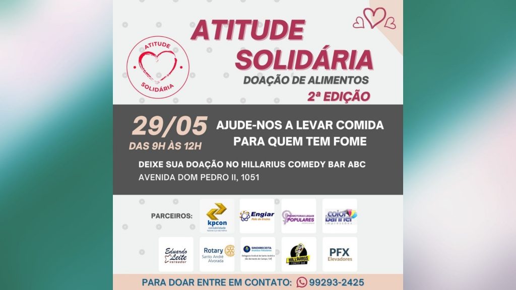 2ª Edição da campanha de alimentos "Atitude Solidária" 1 2ª Edição da campanha de alimentos "Atitude Solidária"