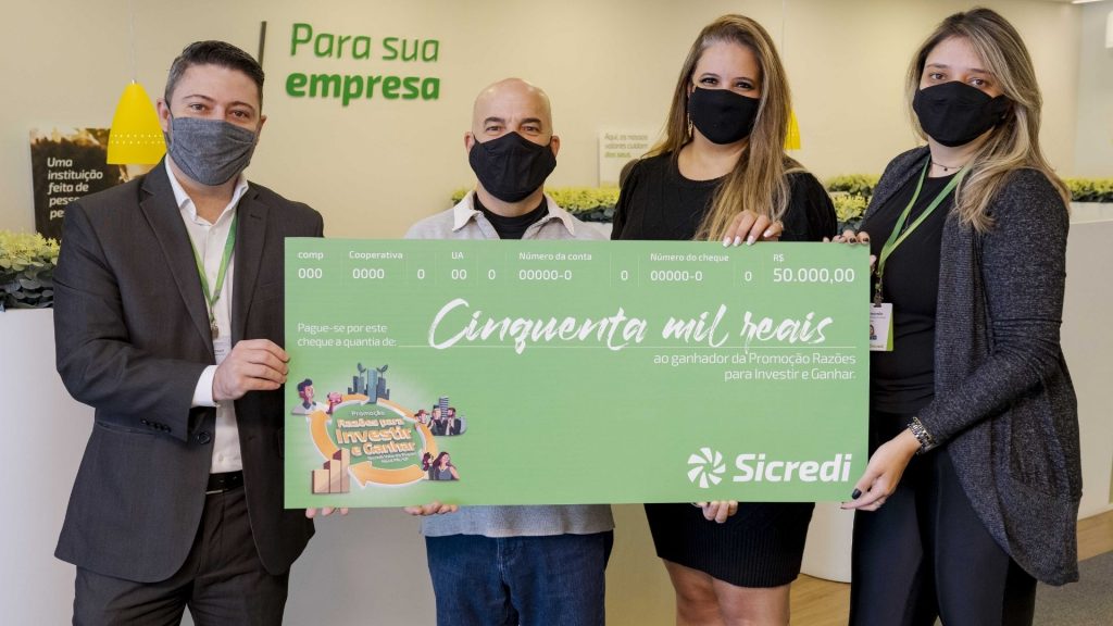 Sicredi Vale do Piquiri Abcd PR/SP entrega segundo prêmio da campanha Razões para Investir e Ganhar 1 Sicredi Vale do Piquiri Abcd PR/SP entrega segundo prêmio da campanha Razões para Investir e Ganhar