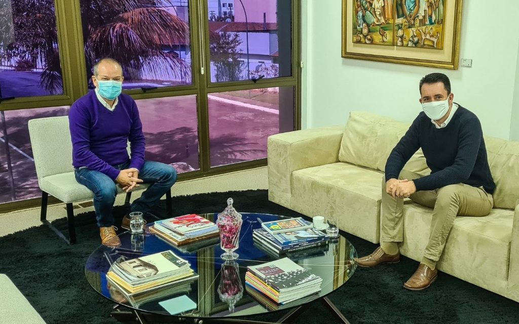 Tite Campanella recebe a visita do prefeito de Santo André, Paulo Serra 1 Tite Campanella recebe a visita do prefeito de Santo André, Paulo Serra