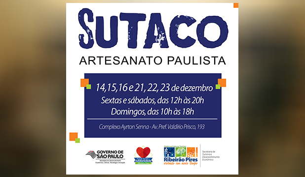 Ribeirão Pires sedia feira de artesanato Sutaco, em parceria com Governo do Estado 1 Ribeirão Pires sedia feira de artesanato Sutaco em parceria com Governo do Estado
