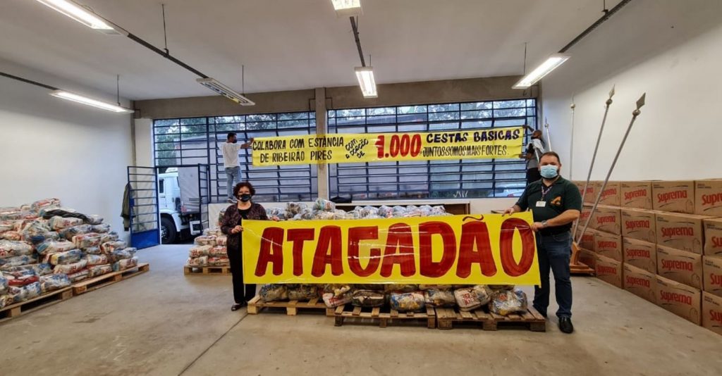 Atacadão doa mil cestas básicas para o Fundo Social de Ribeirão Pires