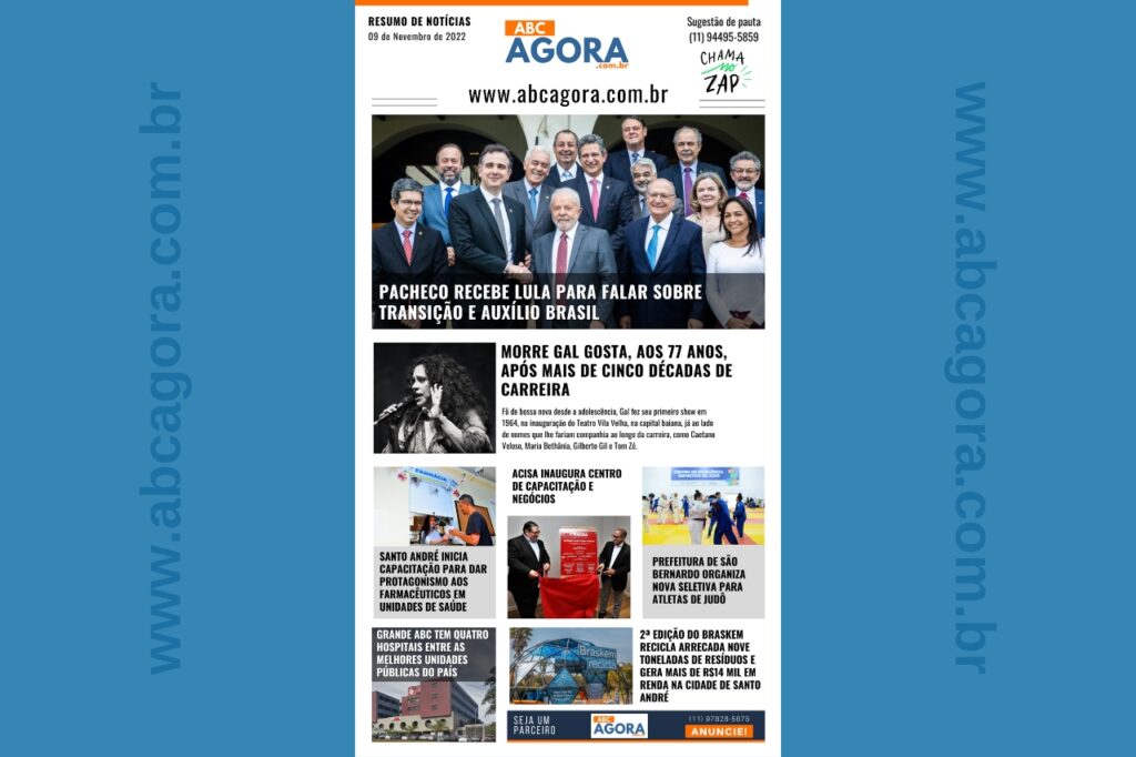 Resumo de notícias -  ABCAgora  - 09/11/2022