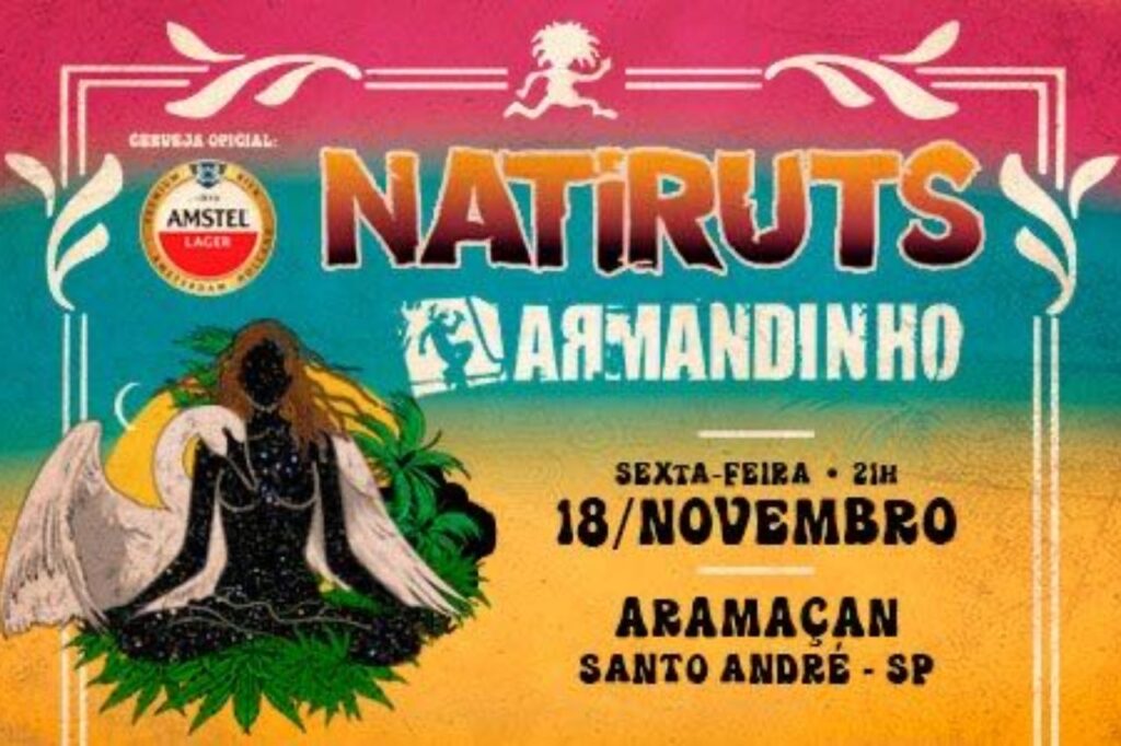 Natiruts e Armandinho fazem show nesta sexta-feira (18) em Santo André 1 Natiruts e Armandinho fazem show nesta sexta-feira (18) em Santo André