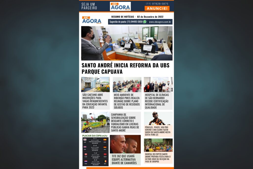 Resumo de notícias - ABCAgora - 02/2022