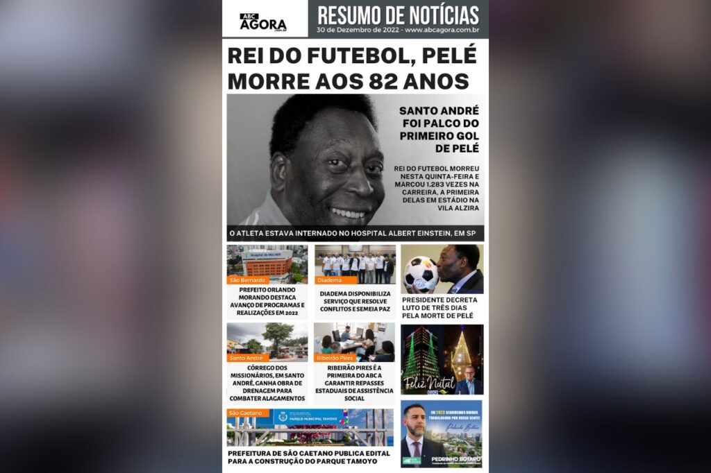 Resumo de notícias -  ABC Agora  - 30/12/2022 