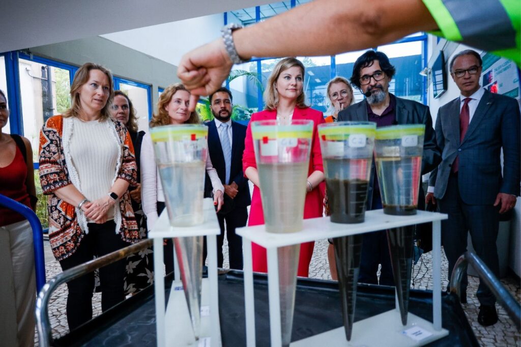 Ministra da Holanda visita Estação de Tratamento de Esgoto da Sabesp em São Paulo 1 Ministra da Holanda visita Estação de Tratamento de Esgoto da Sabesp em São Paulo