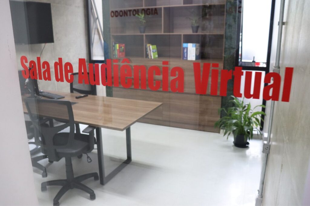OAB Santo André recebe a primeira sala de audiência virtual do Estado de SP 1 OAB Santo André recebe a primeira sala de audiência virtual do Estado de SP