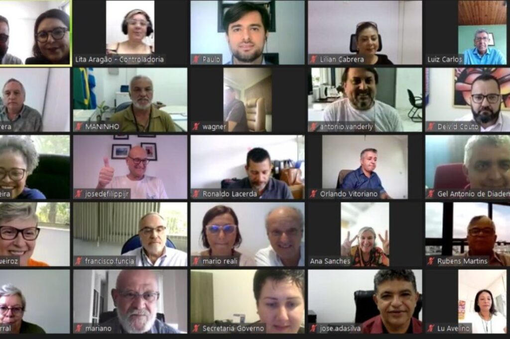 Prefeito Filippi faz reunião on-line com secretariado 1 Prefeito Filippi faz reunião on-line com secretariado