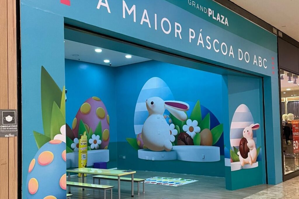 Grand Plaza recebe o Coelhinho da Páscoa com programação especial e solidariedade