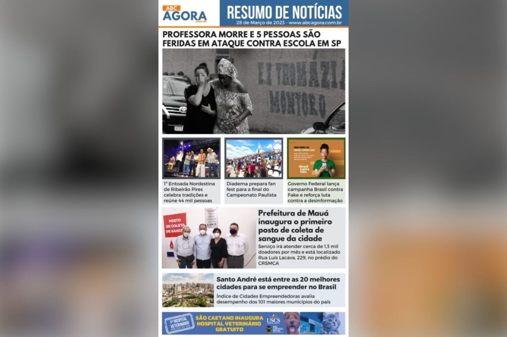 Resumo de notícias -  ABCAgora  - 28/03/2023