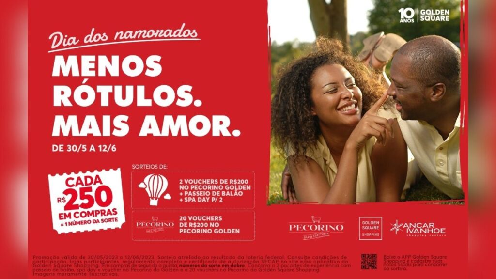 Amor nas Nuvens: Golden Square sorteia um passeio de balão na campanha de Dia dos Namorados 1 Amor nas Nuvens: Golden Square sorteia um passeio de balão na campanha de Dia dos Namorados