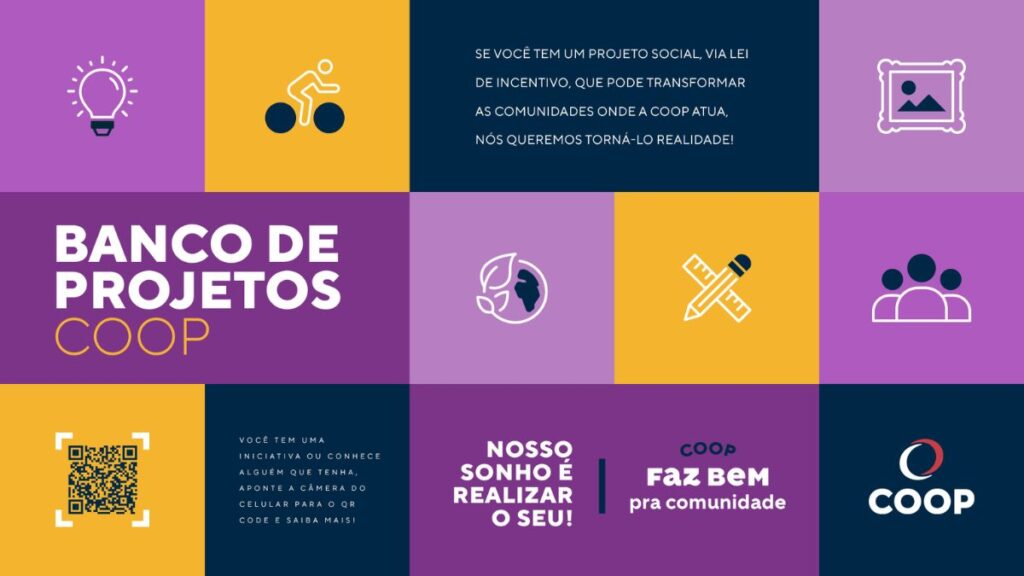 COOP abre inscrições para banco de projetos via leis de incentivo 1 COOP abre inscrições para banco de projetos via leis de incentivo