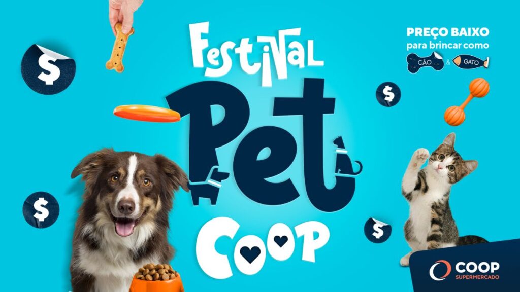 COOP lança Festival Pet com promoções e feira de adoção