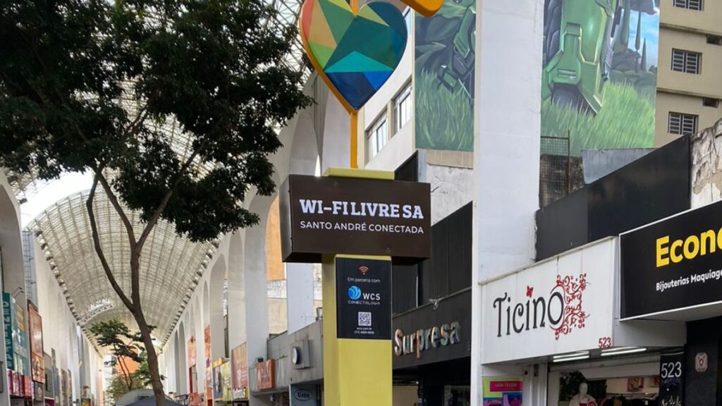 Prefeitura de Santo André lança novos postos de Wi-Fi Livre em parceria com WCS Conectologia