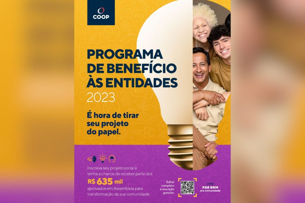 Programa de benefícios às entidades da COOP inicia inscrições de projetos sociais 1 Programa de benefícios às entidades da COOP inicia inscrições de projetos sociais