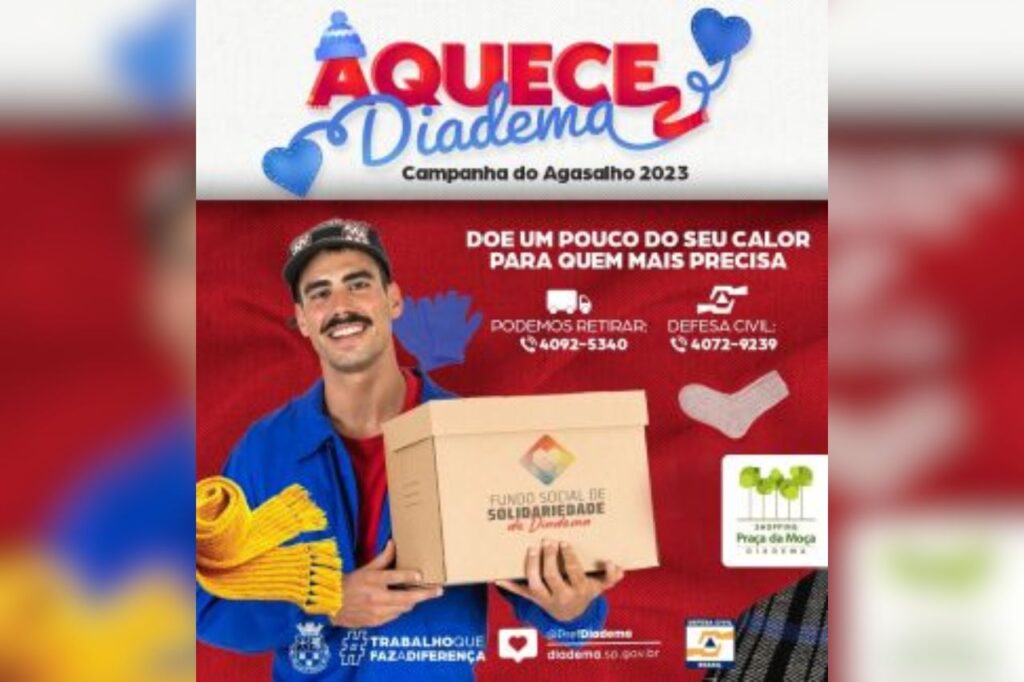 Shopping Praça da Moça dá início a campanha "Aquece Diadema", em parceria com a prefeitura da cidade 1 Shopping Praça da Moça dá início a campanha "Aquece Diadema", em parceria com a prefeitura da cidade
