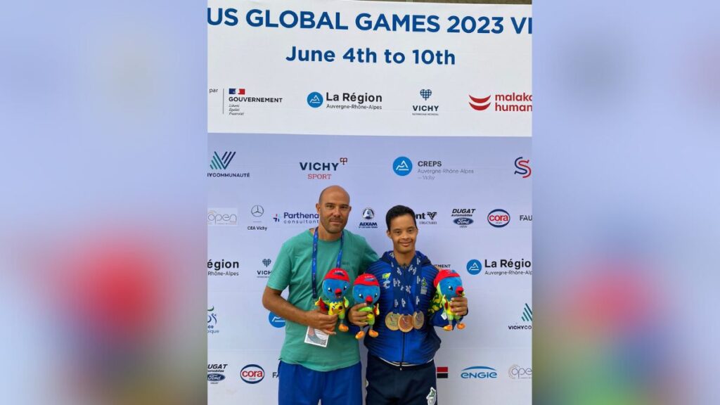 Paratleta de São Caetano com Síndrome de Down conquista três medalhas no Virtus Global Games de Paris 1 Paratleta de São Caetano com Síndrome de Down conquista três medalhas no Virtus Global Games de Paris