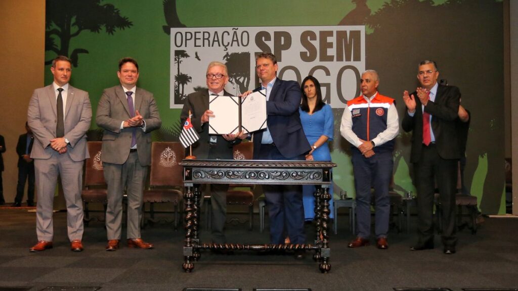 Vice-prefeito de Santo André participa da Operação São Paulo Sem Fogo ao lado do Governador Tarcísio de Freitas