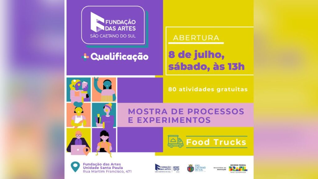 Fundação das Artes realiza Mostra com mais de 80 atividades gratuitas em São Caetano do Sul 1 Fundação das Artes realiza Mostra com mais de 80 atividades gratuitas em São Caetano do Sul
