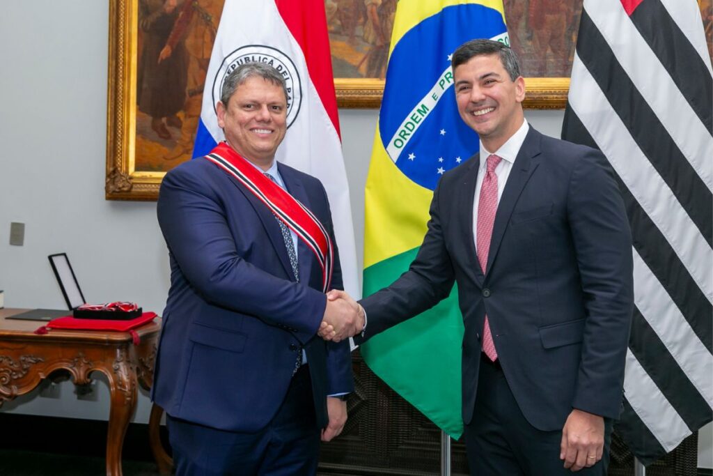 Governador de SP recebe presidente eleito do Paraguai para debater investimentos