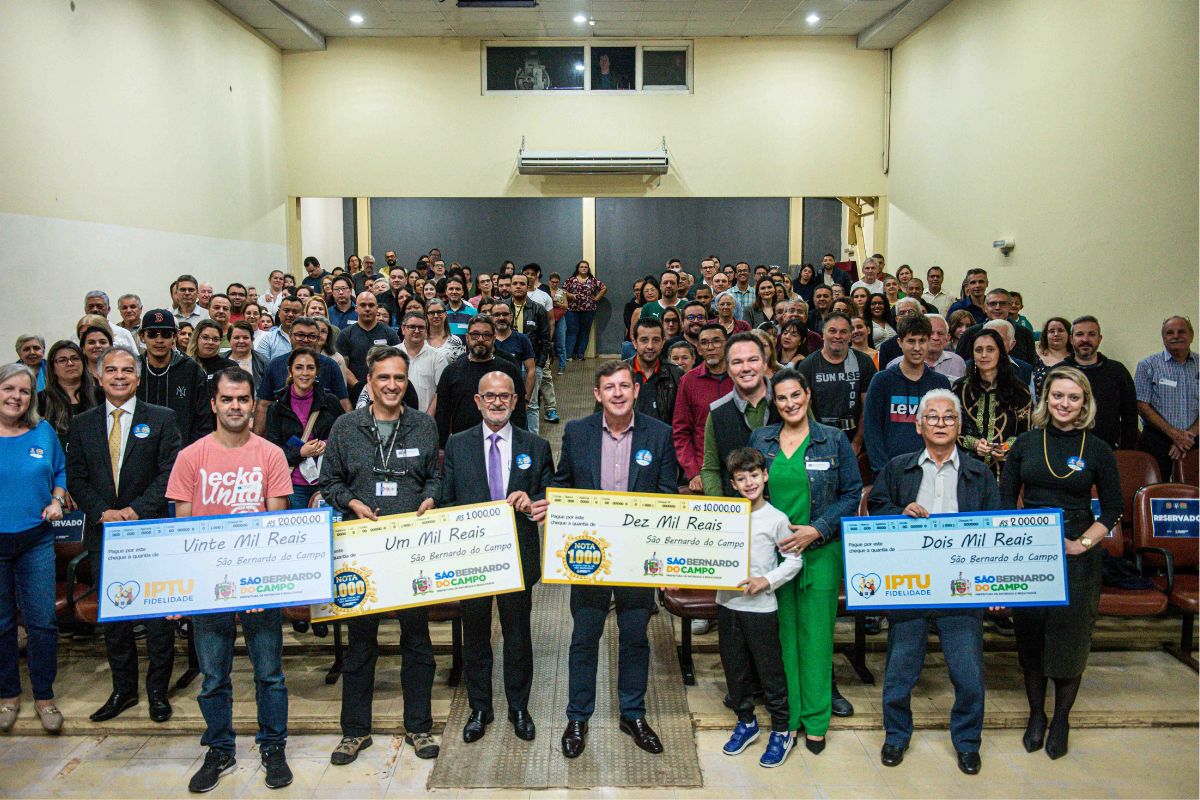 Programas Nota 1.000 e IPTU Fidelidade premiam 142 pessoas no mês de