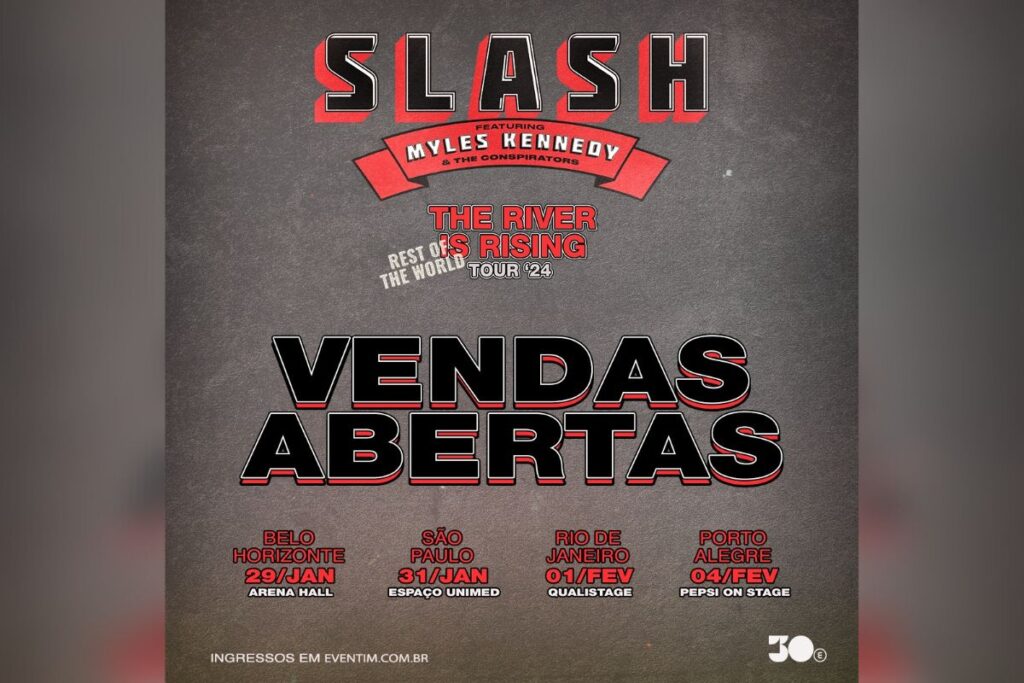 Começa a venda de ingressos para os shows de Slash feat Myles Kennedy & The Conspirators no Brasil 1 Começa a venda de ingressos para os shows de Slash feat Myles Kennedy & The Conspirators no Brasil