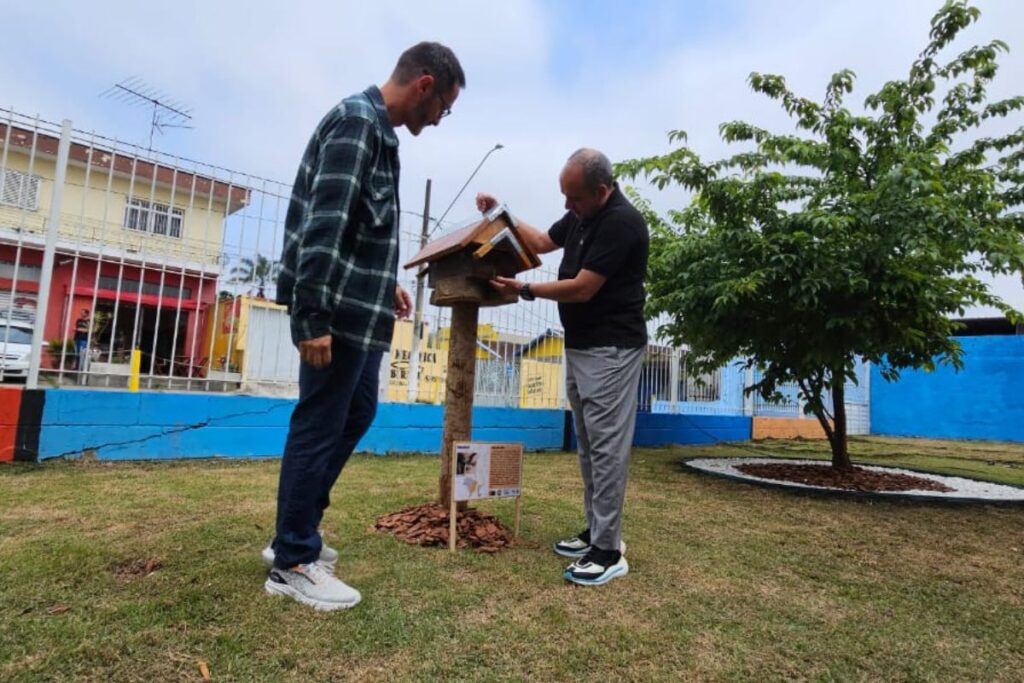 Prefeitura de Ribeirão Pires fortalece o "Circuito das Abelhas" com a inauguração do 12º "Condomel" na USF Ouro Fino 1 Prefeitura de Ribeirão Pires fortalece o "Circuito das Abelhas" com a inauguração do 12º "Condomel" na USF Ouro Fino