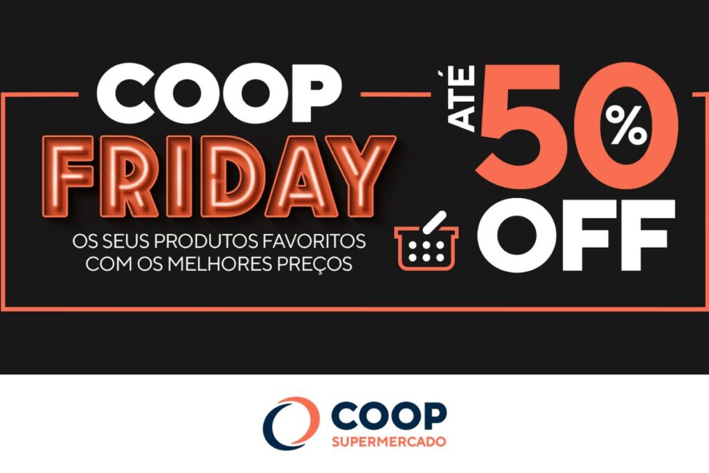 COOP realiza ação promocional para o período da Black Friday
