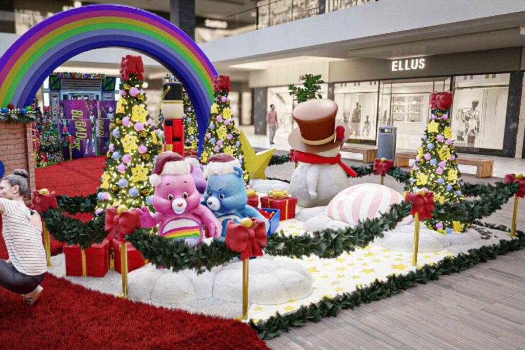 Com a chegada do Papai Noel, Mauá Plaza aposta em decoração de Natal inédita inspirada no canal Gloob