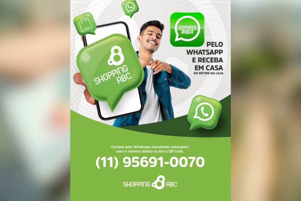 Shopping ABC inova ao lançar canal de vendas online via whatsapp com inteligência artificial e logística integrada 1 Shopping ABC inova ao lançar canal de vendas online via whatsapp com inteligência artificial e logística integrada