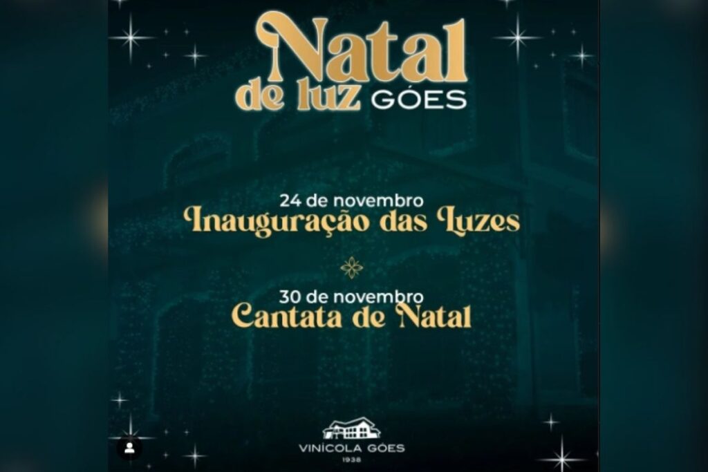 Vinícola Góes apresenta o seu calendário de comemorações natalinas 1 Vinícola Góes apresenta o seu calendário de comemorações natalinas