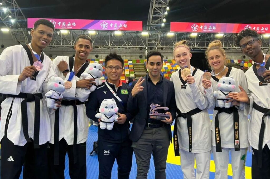 Atletas do taekwondo de São Caetano classificam a equipe mista do Brasil para as Olimpíadas de Paris