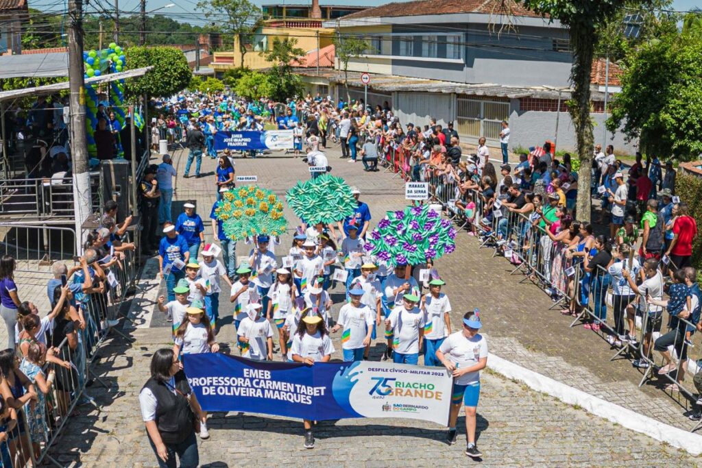 São Bernardo celebra 75 anos do Riacho Grande com Desfile Cívico-Militar