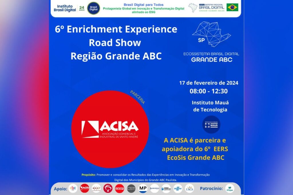 ACISA é apoiadora do 6º Enrichment Experience Road Show – Região Grande ABC