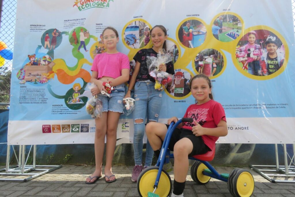 Doações nos ecopontos de Santo André beneficiam crianças do Jardim Alzira Franco