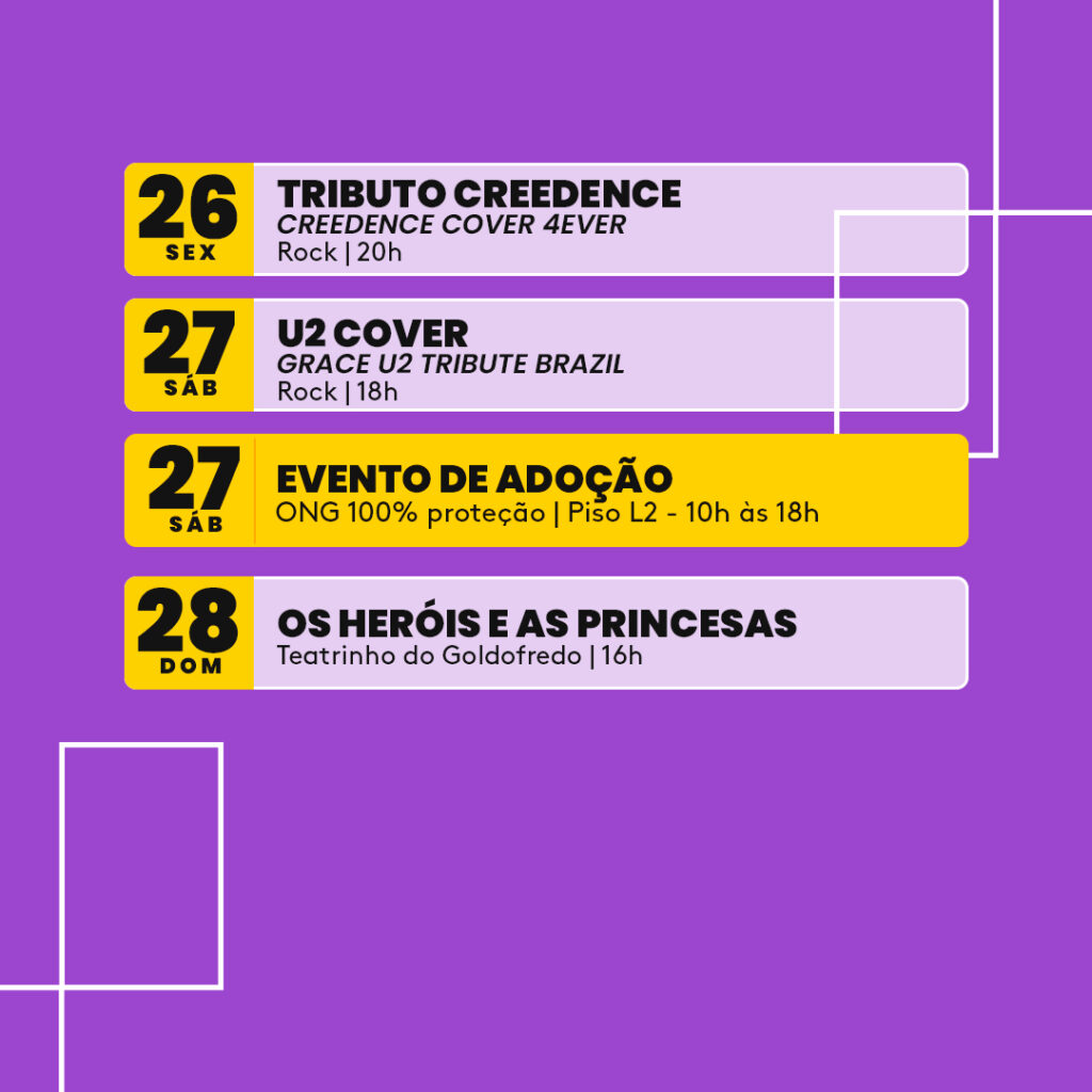 Golden Square Shopping dobra a dose de shows em abril e garante diversão para toda família 3 Golden Square Shopping dobra a dose de shows em abril e garante diversão para toda família
