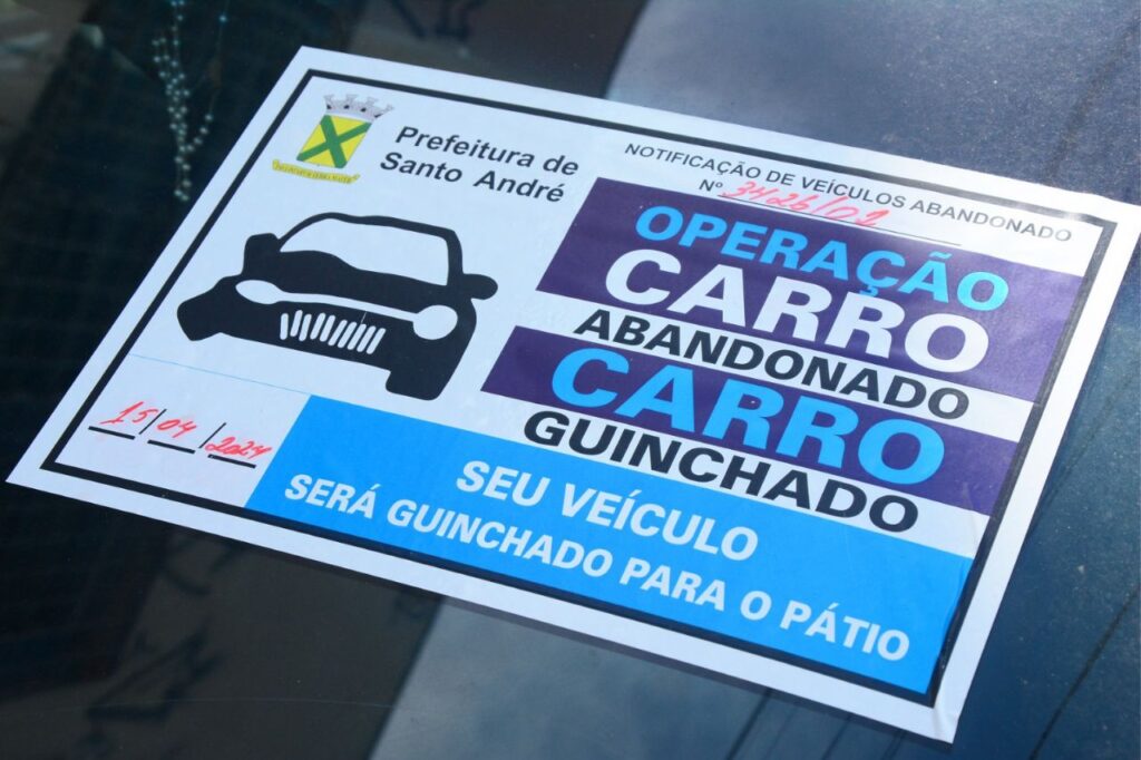 Santo André notifica 305 donos de veículos abandonados nas ruas no primeiro trimestre deste ano 1 Santo André notifica 305 donos de veículos abandonados nas ruas no primeiro trimestre deste ano