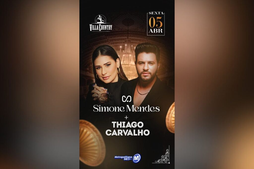 Simone Mendes e Thiago Carvalho se apresentam no Villa Country