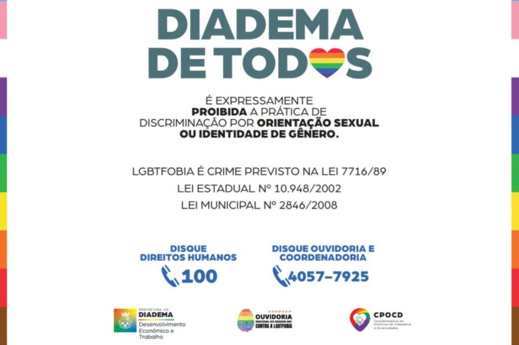 Diadema retoma campanha contra LGBTfobia