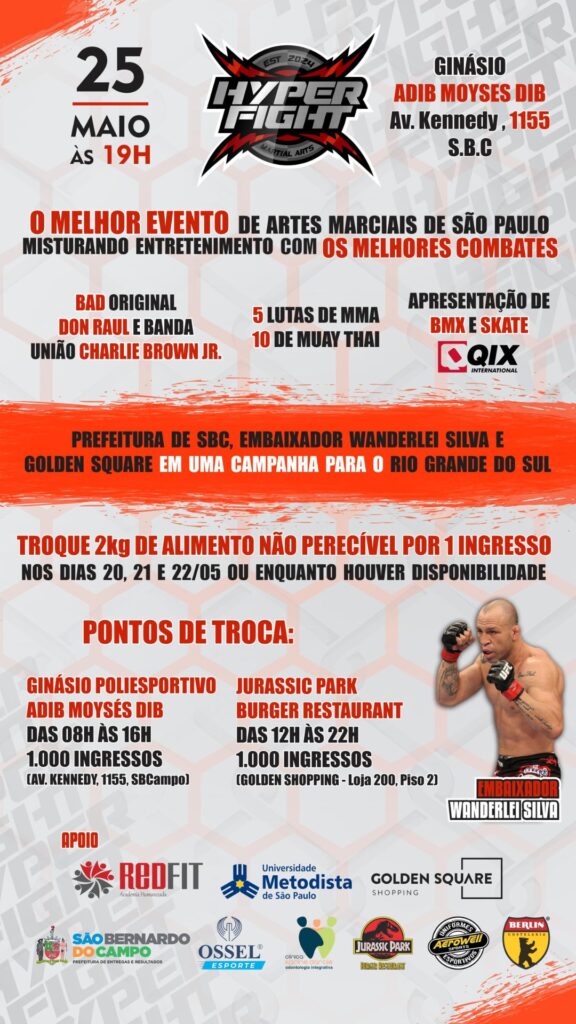 OSSEL Assistência patrocina o Hyper Fight, mega evento de MMA 1 OSSEL Assistência patrocina o Hyper Fight, mega evento de MMA