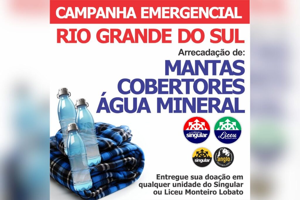 Singular promove campanha para ajudar as vítimas das chuvas no Rio Grande do Sul