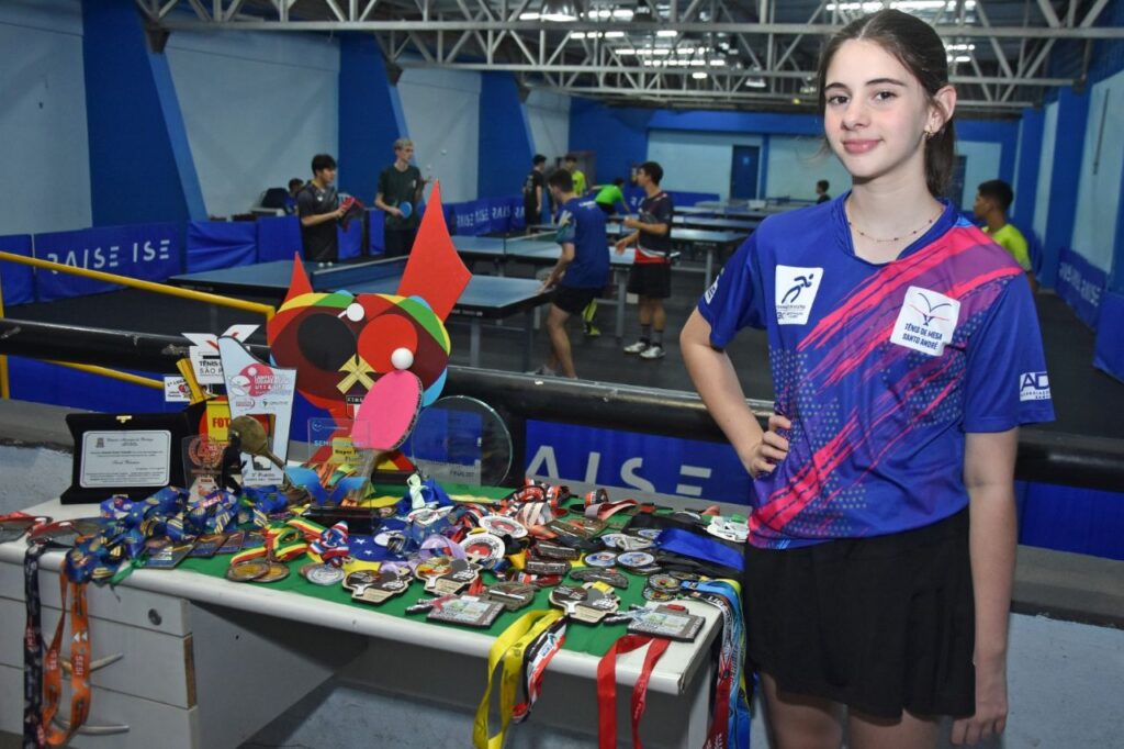 Sarah Weizman brilha no tênis de mesa de Santo André 1 Sarah Weizman brilha no tênis de mesa de Santo André